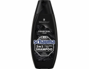 Schwarzkopf Schwarzkopf Schauma Men 3v1 Čisticí šampon s uhlím 400ml