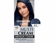 Joanna Multi Cream Metallic Color 5D Effect 42.5 Navy Blue Black