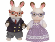 Epocha Sylvanian Families Prarodiče Králíci s čokoládovýma ušima Figura (5190)