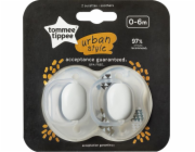 Tommee Tippee Urban unisex dudlík 0-6 měsíců 2 ks.