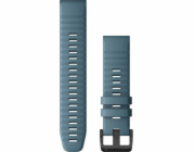 Silikonový pásek na zápěstí QuickFit 22 (modrá šedá / černá přezka) (010-12863-03)