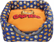 GARFIELD Garfield, domeček na postel pro kočky, oranžová a modrá, 37x37x37cm