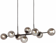 Závěsné svítidlo Italux Modernistické závěsné svítidlo ERIMIDA PND-2244-8A-BL Italux loft ZWIS skleněné koule závěsné černé