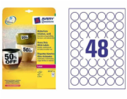 Avery Zweckform LABEL ZF 4716 DIA.30 A4 20 LISTŮ ŠTÍTEK - L4716-20