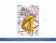 Party Deco Foil balónek číslo 4, 86cm, univerzální zlatý