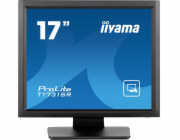 iiyama ProLite T1731SR-B1S - LED monitor - 17" - dotyková obrazovka - 1280 x 1024 - TN - 250 cd/m2 - 1000:1 - 5 ms - HDMI, VGA, DisplayPort - reproduktory - černá, matná