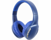 GEMBIRD Sluchátka BTHS-01, mikrofon, Bluetooth, modré