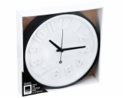 Nástěnné hodiny 30 cm bílá / černá ED-224296bila