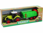 Traktor s přívěsem a zvukem