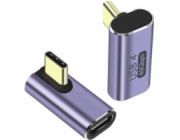 PremiumCord kur31-41 PremiumCord Adaptér USB-C na USB-C, USB 4.0, zahnutý 90°