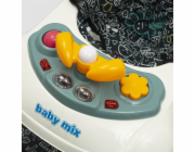 Dětské chodítko s houpačkou a silikonovými kolečky Baby Mix zelená