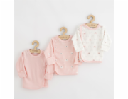 Kojenecká košilka New Baby Classic II Holka 3ks růžová Vel.50