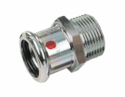 Ocelová vsuvka Sanha vnější závit 22 mm x 1/2"