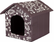 Hobbydog Buda s květinami - hnědá R2