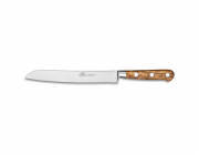Kuchyňský nůž Lion Sabatier, 813385 Idéal Provencao, nůž na chléb, čepel 20 cm z nerezové oceli, rukojeť z olivového dřeva, plně kovaný, nerez nýty