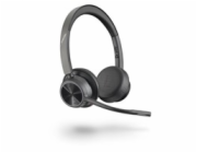 Poly Voyager 4320 - Voyager 4300 UC series - náhlavní souprava - náhlavní - Bluetooth - bezdrátový, kabelové - USB-A - černá - certifikováno pro Microsoft Teams, certifikováno pro Zoom
