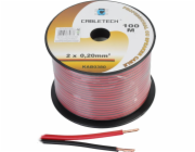 Reproduktorový kabel Cabletech 0,2 mm černý a červený