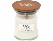 Svíčka WoodWick malá, White Teak, Bílý teak, 85 g