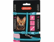 Zolux Postroj pro kočky s vodítkem 1,2m modrý