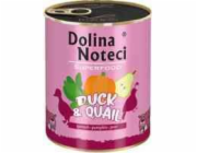 Dolina Noteci Dolina Noteci Premium Superfood Dog Plechovka kachna a křepelka 800g