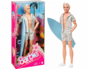  Barbie Signature The Movie - panenka Ken s pruhovaným plážovým oblečkem v pastelově růžové a zelené, minipanenka