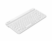 Klávesnice FStyler FBK30 bílá 2,4 GHz + BT (tichá)