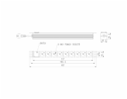 Rack napájecí lišta PDU 9xFR 1U 16A FR 2m