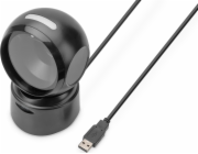 Čtečka čárových kódů Digitus Stolní kabelová čtečka čárových kódů USB-A 1,4 m, 1D a 2D, kompatibilní s QR kódem