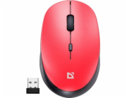  Bezdrátová tichá klikací myš AURIS MB-027 800/1200/1600 DPI červená