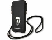 Karl Lagerfeld Saffiano Metal Logo PU Pouch L Black Stylová a praktická kapsa pro váš smartphone s logem světoznámé módní značky Karl Lagerfeld. Chrání telefon před poškozením a je i skvělým módním d