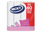 Papír toaletní 3 vrstvý Nicky Big Pack 40 ks