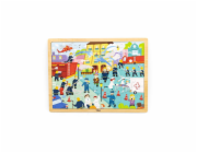 Viga Viga 44581 Puzzle on a Pad 48 Elements - seznámíme se s prací hasiče