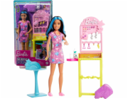 Mattel Barbie Skipper Panenka Barbie First Job Sada pro piercing do uší HKD78