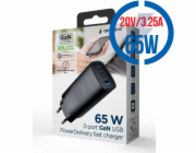Gembird TA-UC-PDQC65-01-BK nabíječka na PDA/mobilní telefon Univerzální Černá AC Rychlé nabíjení Vnitřní
