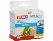 Tesa Hook&Loop Tape 2,5m x 20mm on&off white 55225