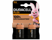 1x2 Duracell Plus 9V-Block MN1640 6LR61