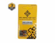 Šroubovací bity Forte Tools PH1, 25 mm, 3 ks