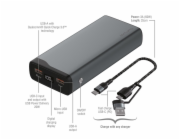 Přenosná nabíječka 4smarts, 20000 mAh 22,5W, černá