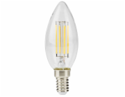NEDIS LED žárovka E14/ svíčka/ 4,5 W/ 220 V/ 470 lm/ 2700 K/ stmívatelná/ teplá bílá/ retro styl/ čirá