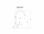 Kuchyňská baterie Thema Lux Swan DF1077