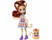 Enchantimals Tarla Orange Cat Cat + panenka pro domácí mazlíčky