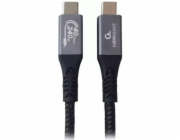 Gembird CCBP-USB4-CMCM240-1,5M Premium USB 4 Type-C nabíjecí a datový kabel, 40 Gb/s, 240 W, 1,5 m