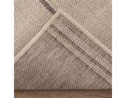 Koberec DOMOLETTI EXPRESS, bílý, černý, 92×150 cm