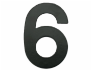 Číslo "6", matná černá, 145 mm