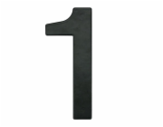 Číslo "1", matná černá, 145 mm