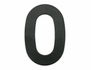 Číslo "0", matná černá, 145 mm
