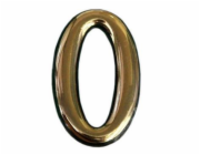 Číslo "0" CR 0, barva chrom, 5 cm
