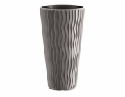 Květináč Prosperplast SANDY SLIM šedý kámen 34,9 cm 