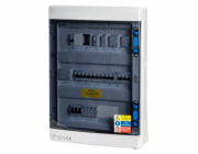 Solarmi AC25 osazený rozvaděč pro fotovoltaiku, jističe, chránič, 10kW 3f, plný automatický backup, 25A