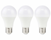 NEDIS LED žárovka E27/ A60/ 8 W/ 220 V/ 806 lm/ 2700 K/ teplá bílá/ matná/ 3 kusy